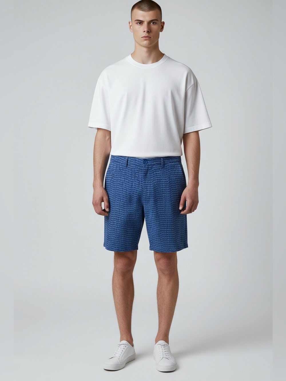 Vineyard Vines Navy Textured Flat-Front  Performance Preppy Shorts size 35
